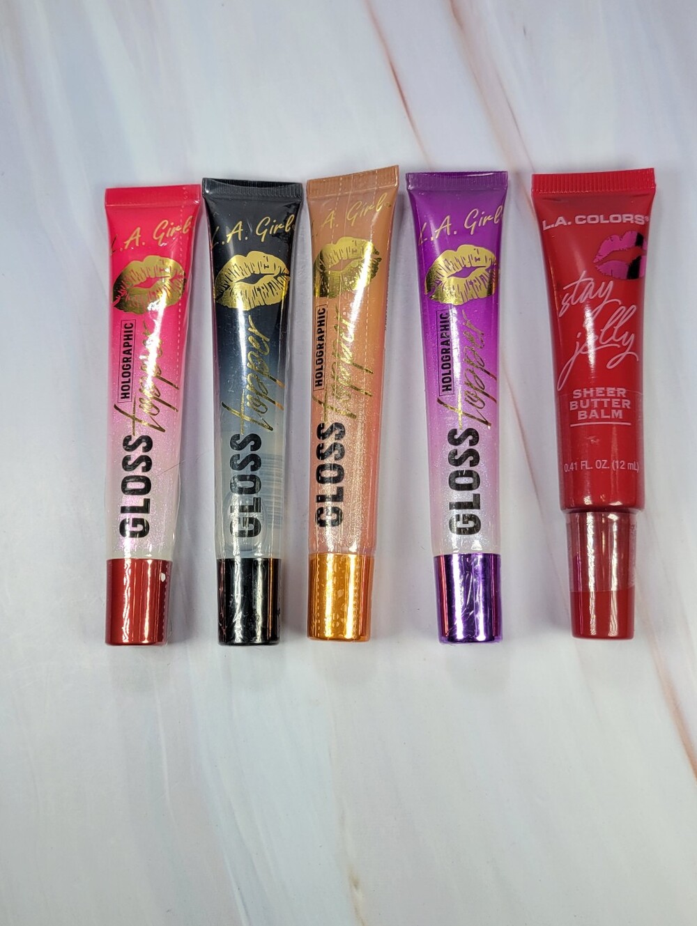 L.A. Girl Holographic Gloss Topper & L.A. Colors Sheer Butter Balm Bundle NEW!